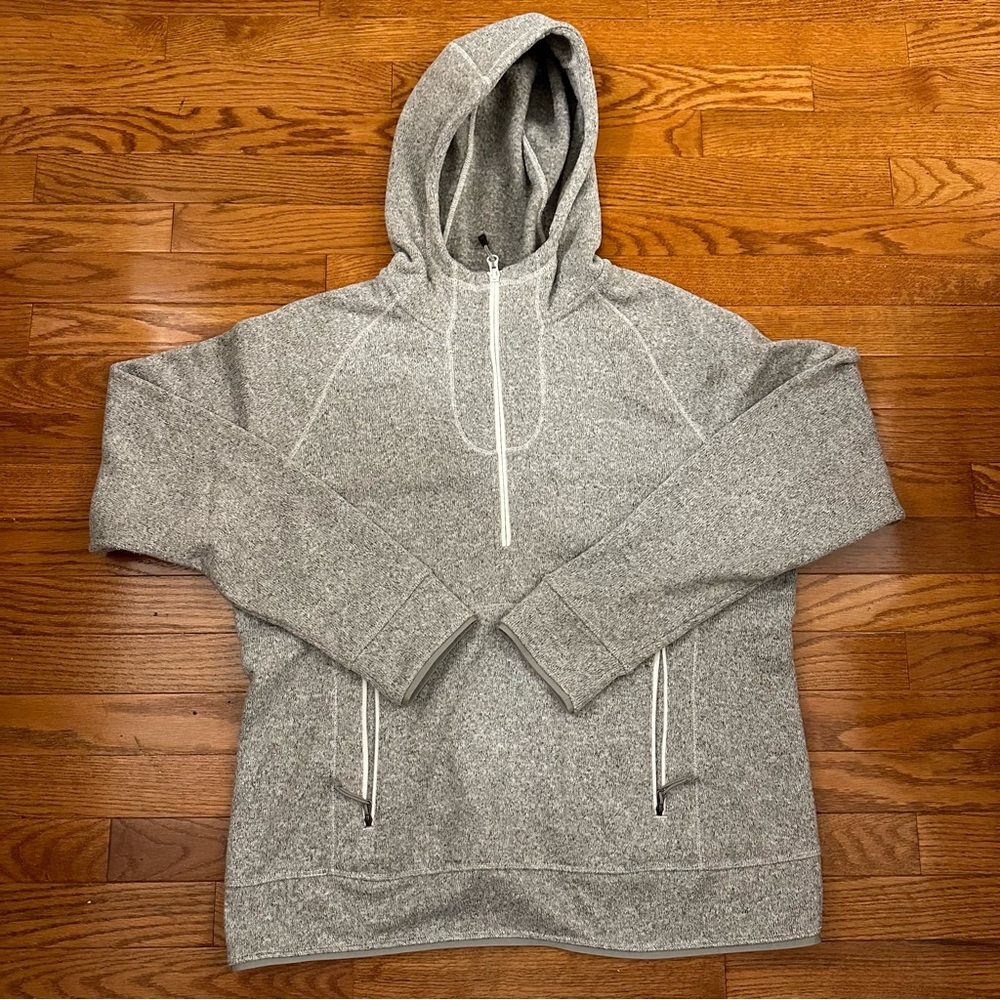 North Face Woman’s Quarter Zip Fleece Hoodie size XL